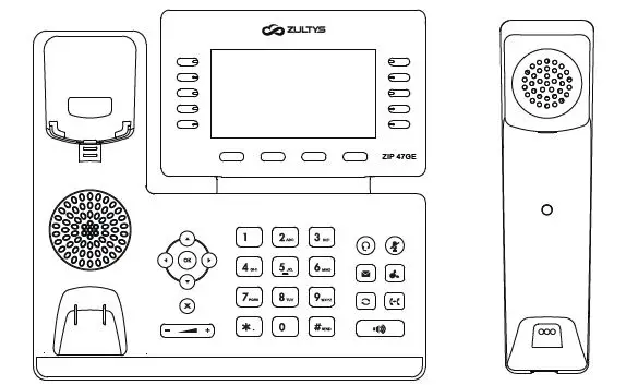 Zultys ZIP47GE Gigabit Business IP phone 1