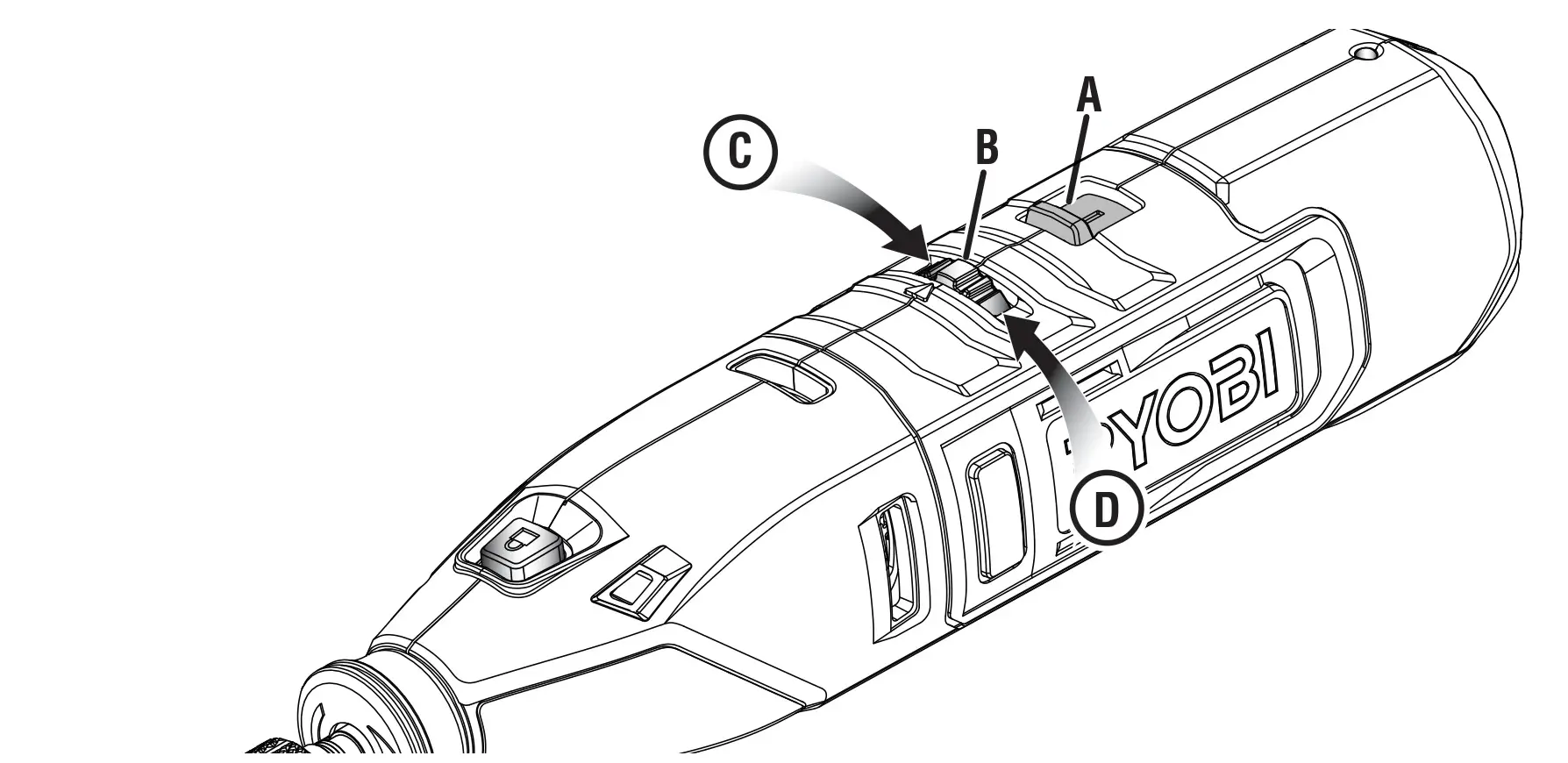 RYOBI TVM01 12V Cordless Rotary Tool Kit - Fig. 7