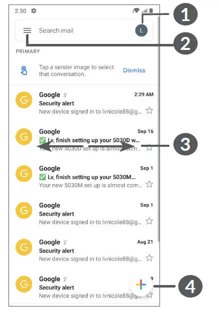 alcatel 5030F 1SE Smartphone FIG 9