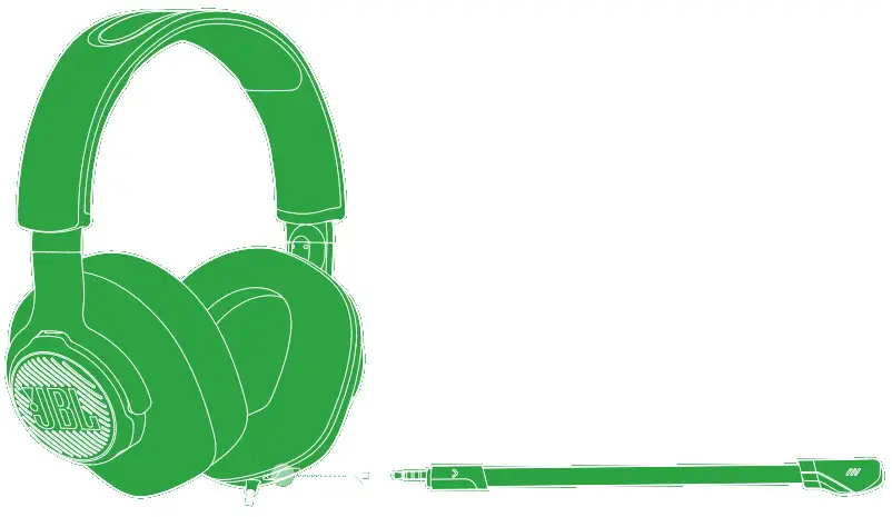 JBL QUANTUM 100X Console Wired Over Ear Gaming Headset - MICROPHONE