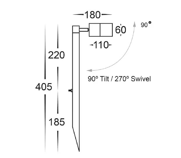 HAVIT HV1407T Tivah Garden SPike Light FIG 1