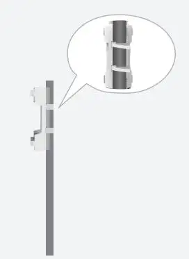 WAVLINK High Power Wi-Fi Outdoor AP Repeater Installation Guide - Fasten the main body holder