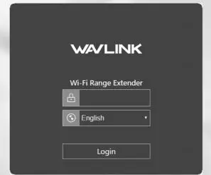 WAVLINK High Power Wi-Fi Outdoor AP Repeater Installation Guide - Login Panel