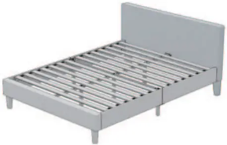 MELLOW ML-FPB-MAF Upholstered Platform Bed