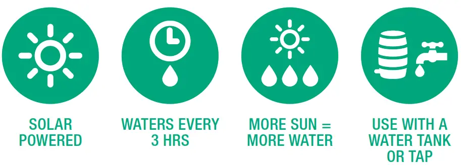 Irrigatia SOL C60 Tank Series Weather Solar Automatic Watering System - FIG