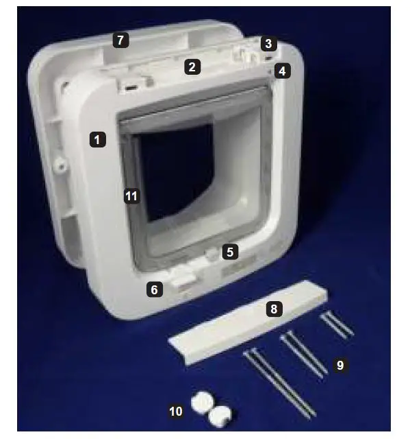 SUREFLAP SUR001-Sure-Petcare-Cat-Microchip-Flap-fig-1