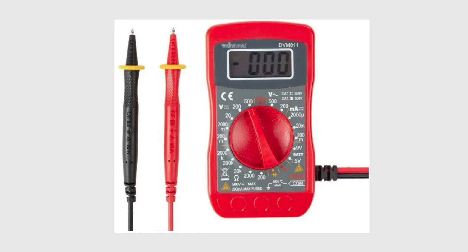Velleman Cat Iii 300 V Digital Multimeter User Manual Velleman Cat Iii 300 V Digital Multimeter User Manual