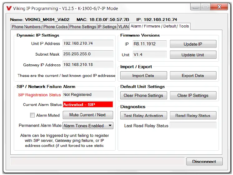 VIKING ELECTRONICS K-1900-7-IP VoIP Panel Phone with Auto Dialer-13