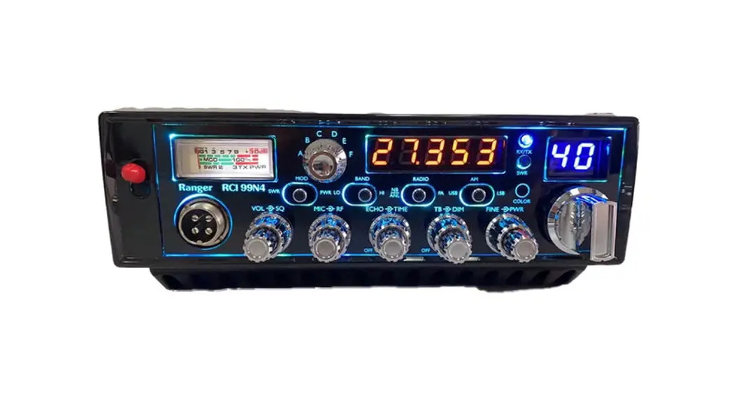 Ranger Rci-99n4 10 Meter Amateur Mobile Transceiver With Built-in Frequency Counter And Touch Select Multicolor User Manual Ranger Rci-99n4 10 Meter Amateur Mobile Transceiver With Built-in Frequency Counter And Touch Select Multicolor User Manual