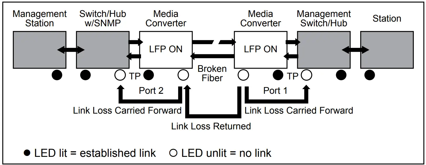 PLANET 100Base-FX to 10 100Base TX PoE Media Converter - Right View 3