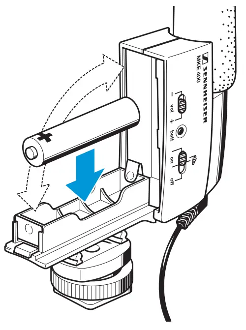 SENNHEISER MKE 400 Small Shotgun Microphone - fig 1