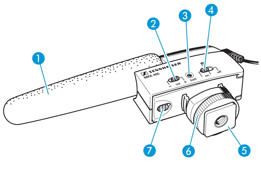 SENNHEISER MKE 400 Small Shotgun Microphone - fig