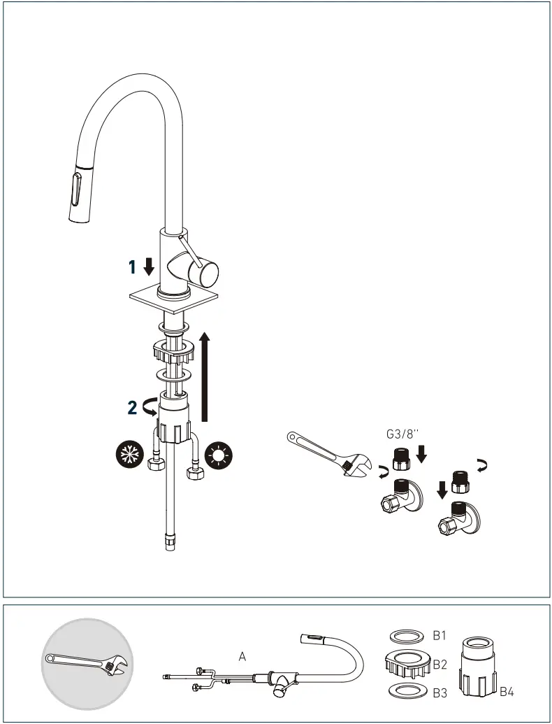 KEO 10135467 Koromo Kitchen Faucet - Fig 3