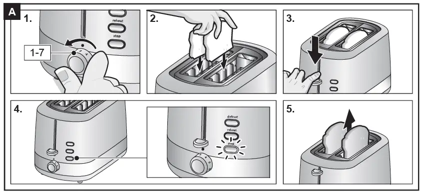 BOSCH TAT740. Compact Toaster-2