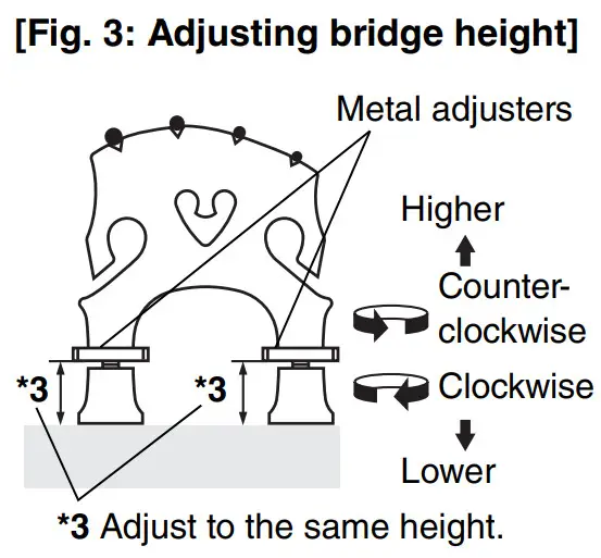 YAMAHA SILENT Bass SLB300 - Adjusting