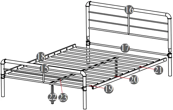 Merai Twin Over Full L-Shaped Bunk and Loft Bed C02