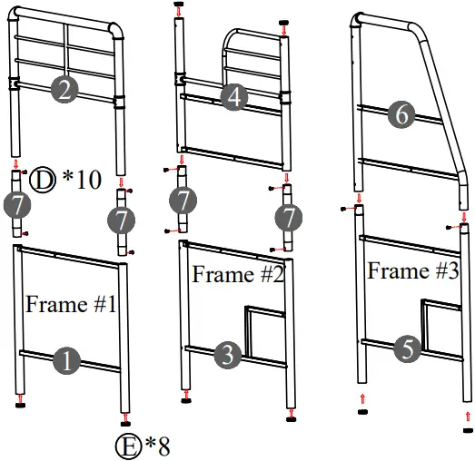 Merai Twin Over Full L-Shaped Bunk and Loft Bed step01