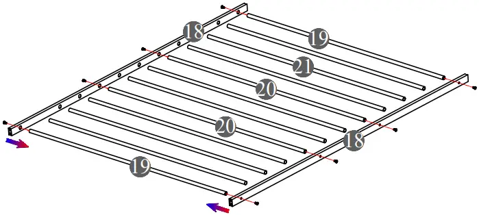 Merai Twin Over Full L-Shaped Bunk and Loft Bed step08