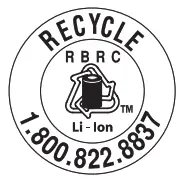 RYOBI PCL665 18 V Flexible LED Clamp Light - Recycle Symbols