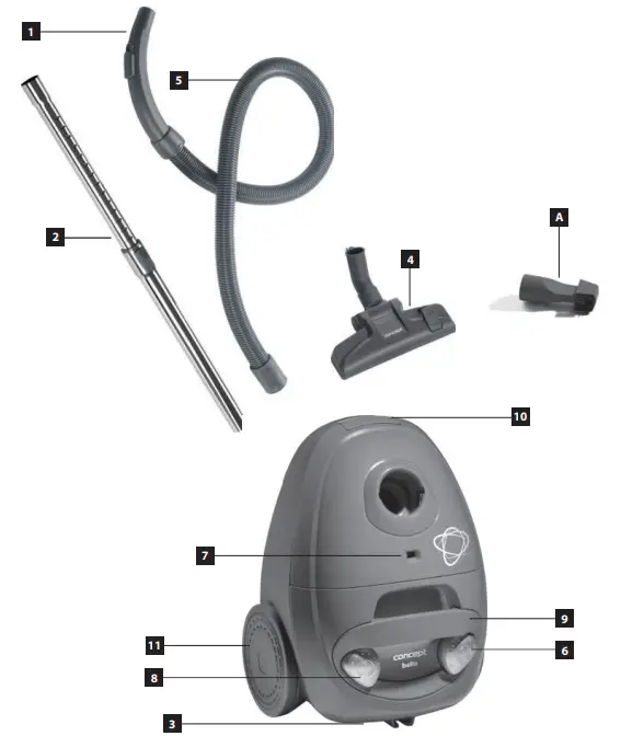 concept VP835x Floor Vacuum Cleaner fig 6