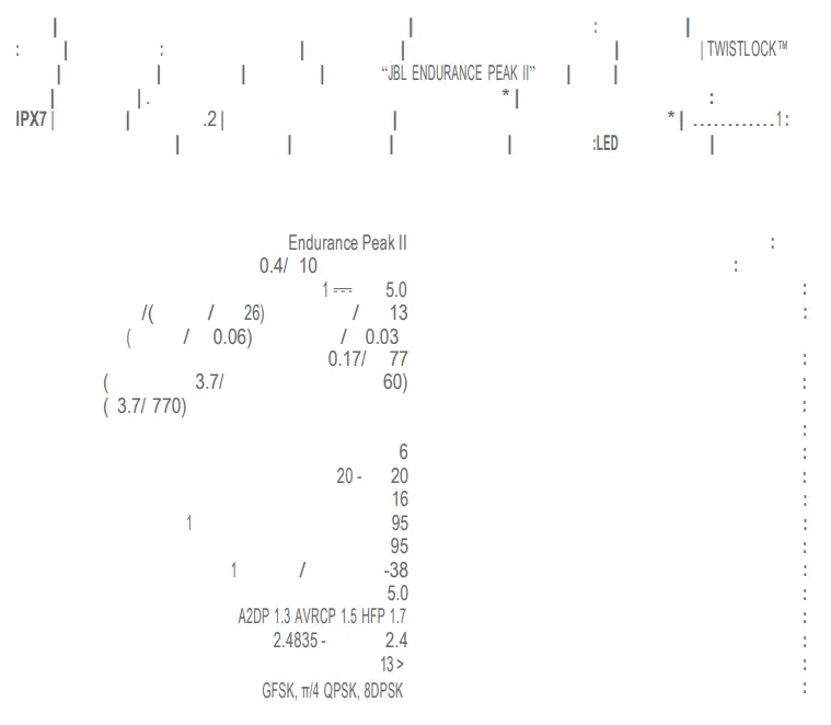 JBL endurancepeak Peak II Waterproof Wireless In Ear Sport Headphones - WATERPROOF IPX7 2