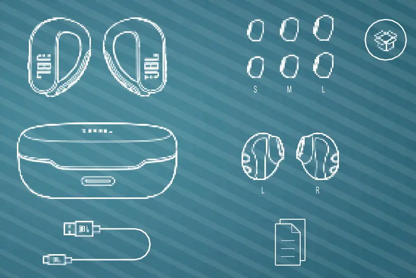 JBL endurancepeak Peak II Waterproof Wireless In Ear Sport Headphones - bOX