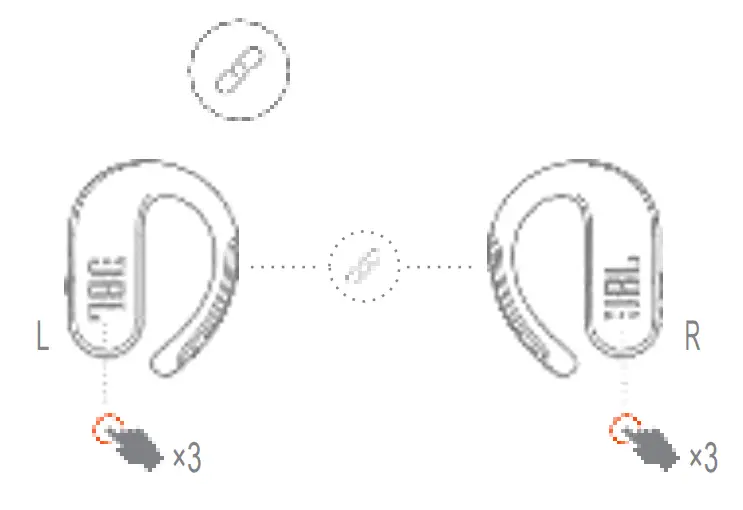 JBL endurancepeak Peak II Waterproof Wireless In Ear Sport Headphones - power on & connect to device 1