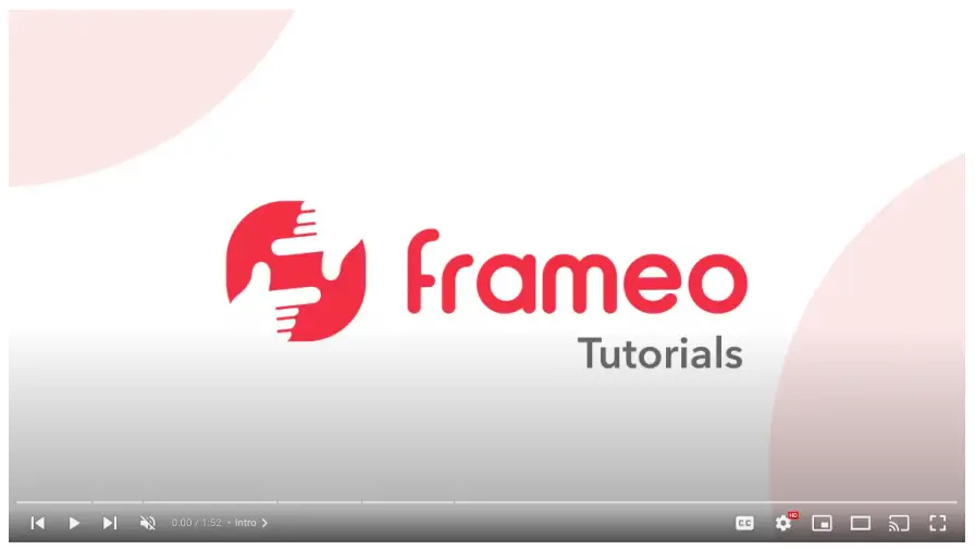 Apps frameo App User - Video tutorials