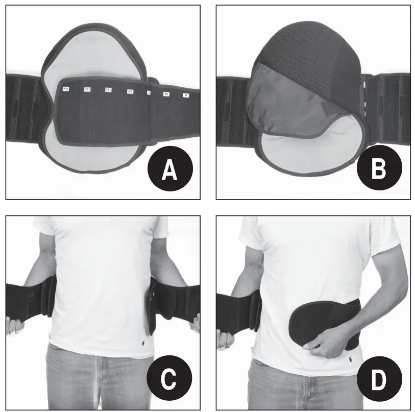 G-FORCE Cryo Back Brace - a-d