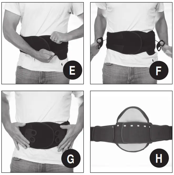 G-FORCE Cryo Back Brace - e-f