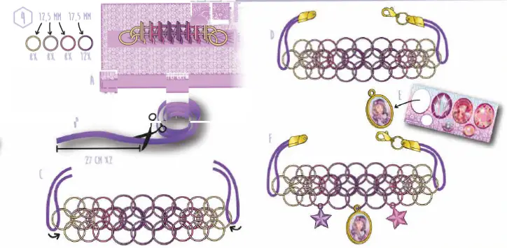 Totum Jewelry Girls Purple-Pink 16 Piece fig 4