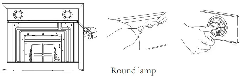 Midea 330462 T Canopy Rangehood - LED lamp