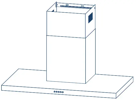 Midea 330462 T Canopy Rangehood