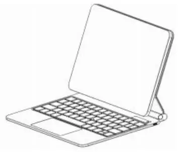 ESR 6B011 Magnetic Suspension Keyboard Case - connection