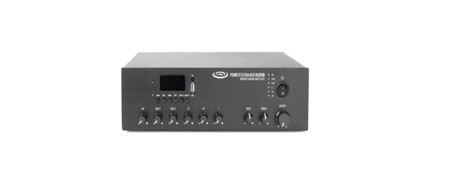 Pure Resonance Audio Ma60bt 7-channel 60w Commercial Mixer Amplifier Instruction Manual Pure Resonance Audio Ma60bt 7-channel 60w Commercial Mixer Amplifier Instruction Manual