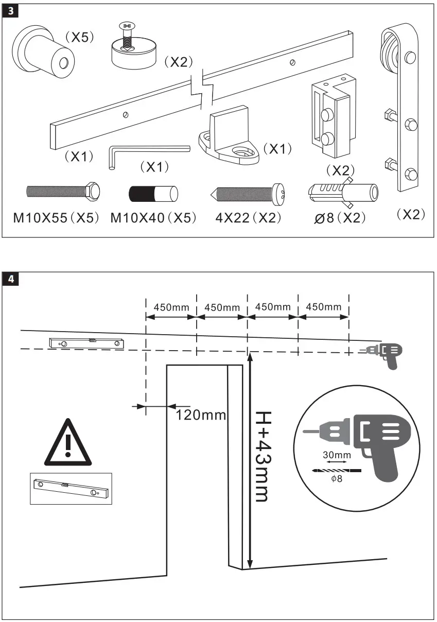 Hard Head 019789 Sliding Door Fittings - Figure 2