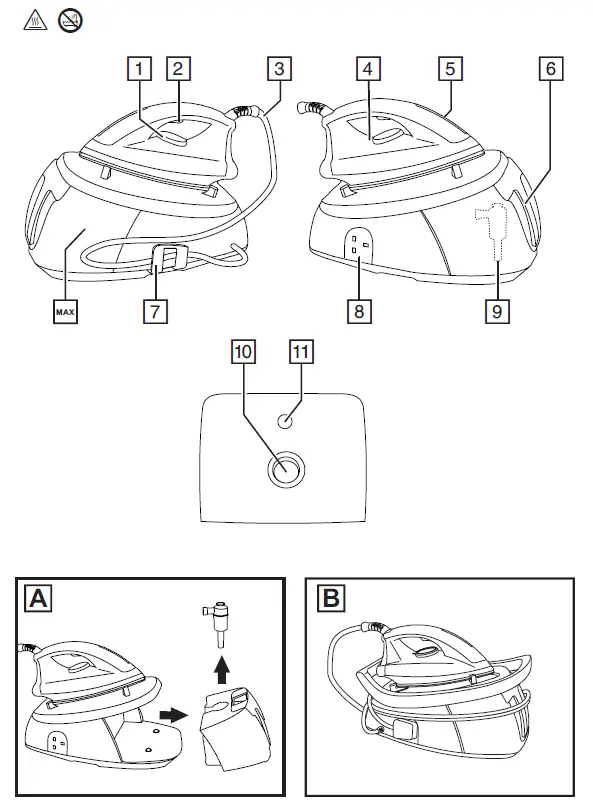 Russell-Hobbs-24420-56-Steam-Power-Steam-Generator-Iron-Black-User-Manual-fig-1