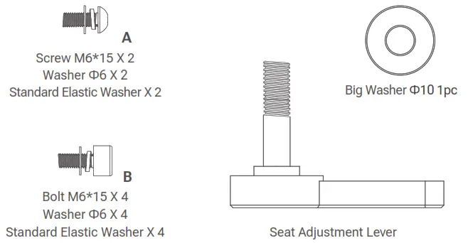 UREVO URSB005 Kardio T2S Spin Bike - Accessories