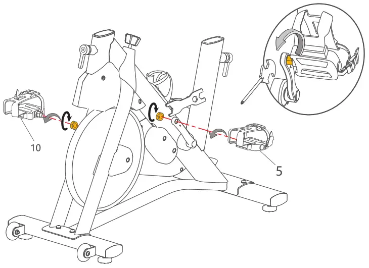 UREVO URSB005 Kardio T2S Spin Bike - Allen wrench