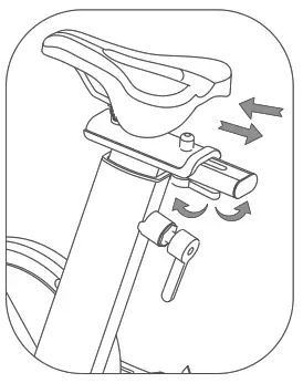 UREVO URSB005 Kardio T2S Spin Bike - Back and forth