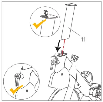 UREVO URSB005 Kardio T2S Spin Bike - Handlebar