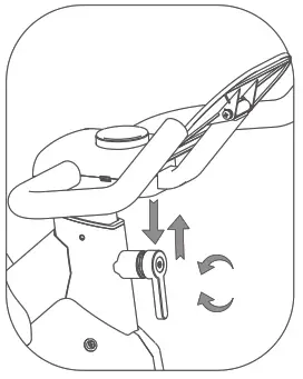 UREVO URSB005 Kardio T2S Spin Bike - Handlebar1