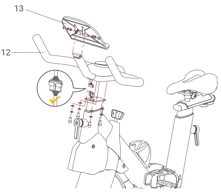 UREVO URSB005 Kardio T2S Spin Bike - Step 4