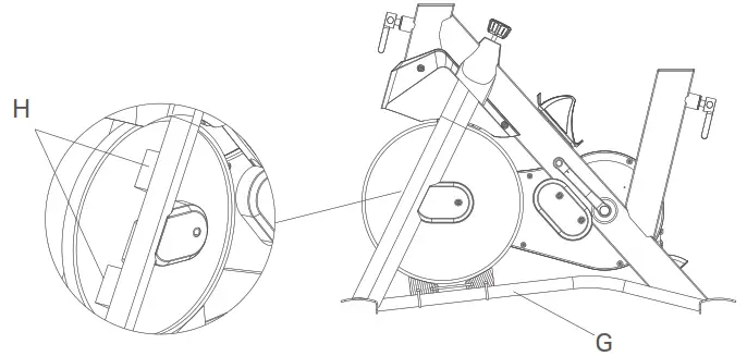 UREVO URSB005 Kardio T2S Spin Bike - Tools1