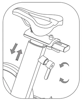 UREVO URSB005 Kardio T2S Spin Bike - adjustment