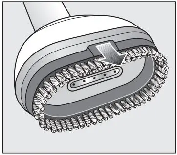 Miele ST 30 Rotary Ironers Steamer Instruction Manual - Guide the brush attachment