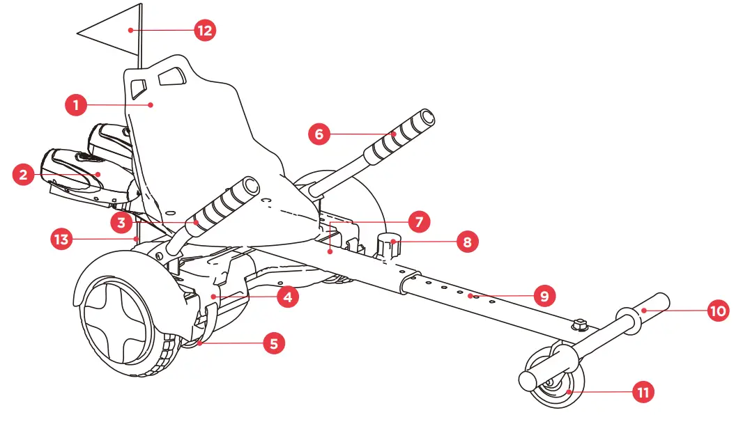 HOVER 1 H1 F1BGY FALCON 1 Buggy Attachment - fig 2