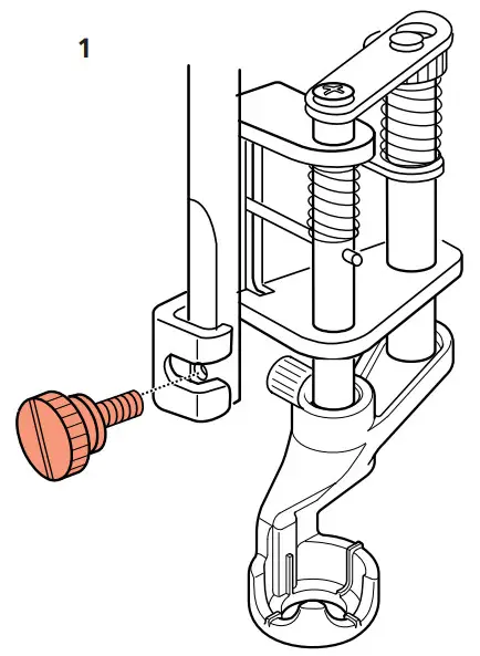 bernette 125 Adjustable Ruler Foot Set - FIGURE 1