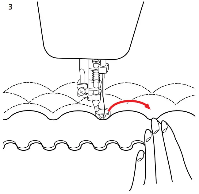 bernette 125 Adjustable Ruler Foot Set - FIGURE 3