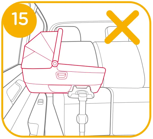 Attaching Lie-flat car cot to the Base